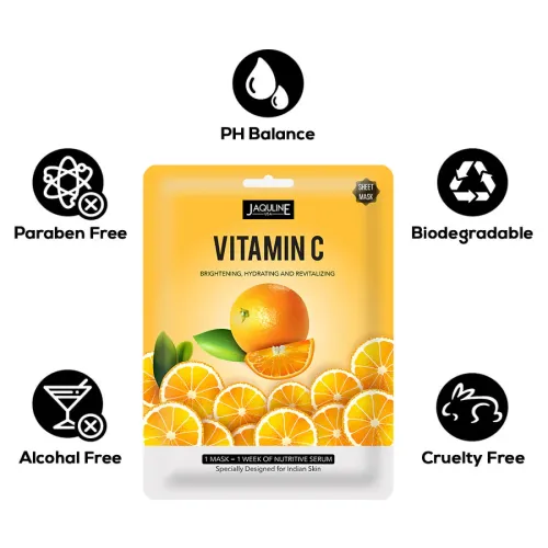 Jaquline USA: Vitamin-C Sheet Mask1N