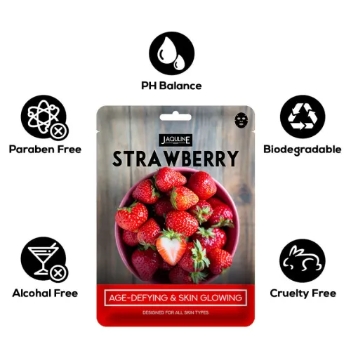Jaquline USA: Strawberry Sheet Mask1N
