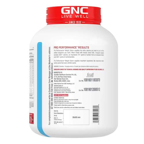 GNC: Pro Performance Weight Gainer & Black shaker Combo | 3 Kg  Double Chocolate