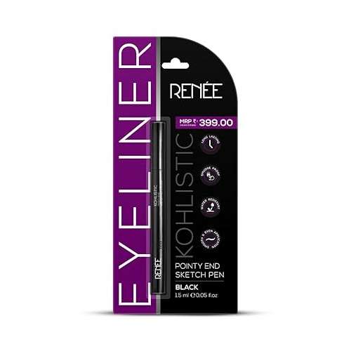 Renee Cosmetics: Pointy End Sketch Pen Smudge Proof Eyeliner Black