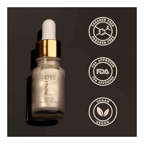 Renee Cosmetics: Face Gloss Highlighting Strobe Serum for Glass Skin