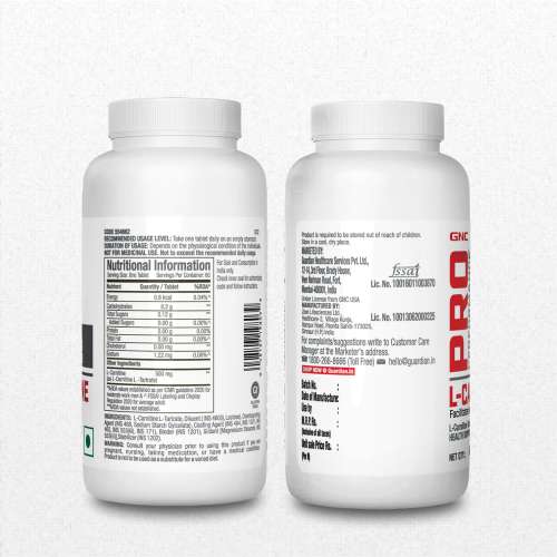 GNC: Pro Performance L-Carnitine 60 Capsules