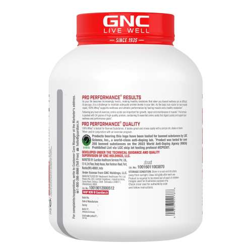 GNC: Pro Performance 100% Whey Protein Powder | Chocolate Supreme | 4 lbs