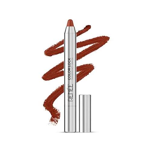 Renee Cosmetics: Colorlock Transfer Not Lip Crayon with Sharpener, SPF 20, Desire 3gm