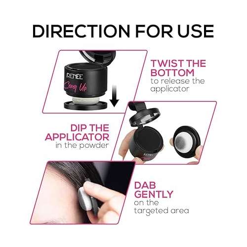 Renee Cosmetics: Cover-Up Hair Powder- Black 4gm