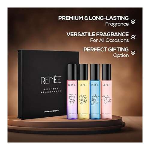 Renee Cosmetics: Women's Signature Liquid Perfume Gift Set Pack of 4 15ml Each