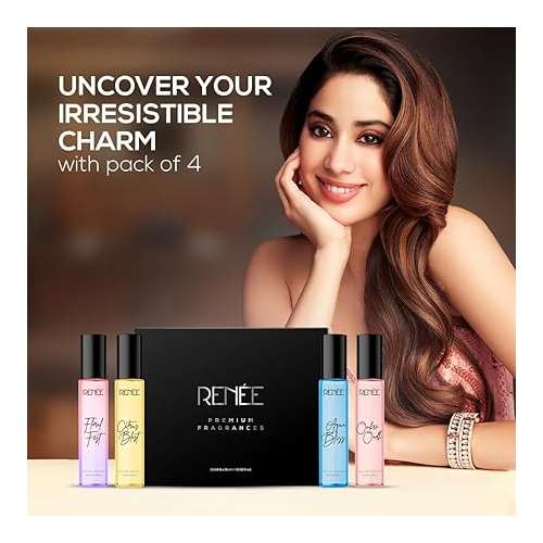 Renee Cosmetics: Women's Signature Liquid Perfume Gift Set Pack of 4 15ml Each