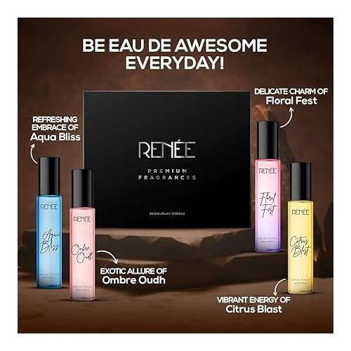 Renee Cosmetics: Women's Signature Liquid Perfume Gift Set Pack of 4 15ml Each