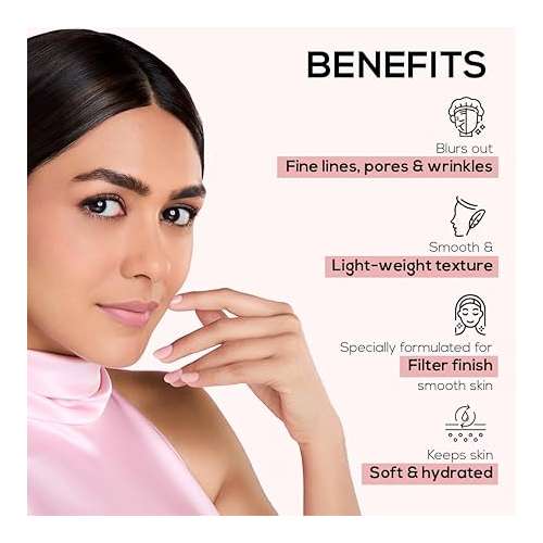 Renee Cosmetics: Bollywood Filter Face Primer 15gm | for a Flawless & Smooth Skin | Blurs Fine Lines, Wrinkles & Pores Instantly | Hydrating, Lightweight & Non-sticky | Cruelty-free