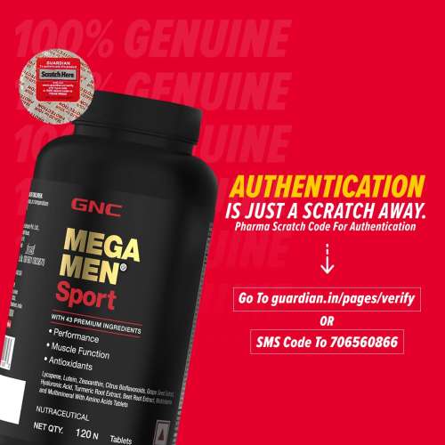 GNC: Mega Men Sport Multivitamin for Men | Formulated In USA | 43 Premium Ingredients | 120 Tablets