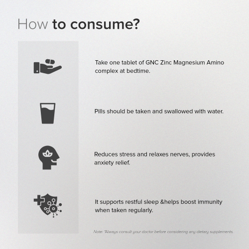 GNC: Pro Performance Zinc Magnesium Amino Complex 60 Tablets GNC: Pro Performance Zinc Magnesium Amino Complex 60 Tablets