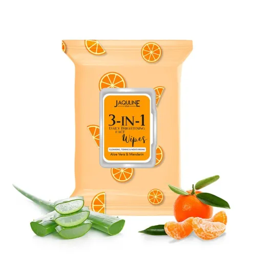 Jaquline USA: 3in1 Daily Skin Brightening Wipes- 30 N