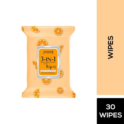 Jaquline USA: 3in1 Daily Skin Brightening Wipes- 30 N