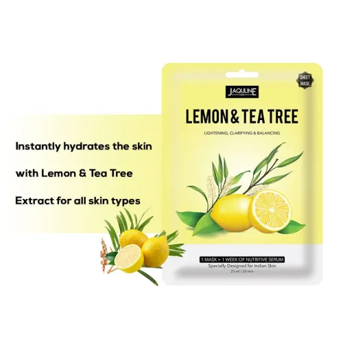 Jaquline USA: Lemon & Tea Tree Sheet Mask1N