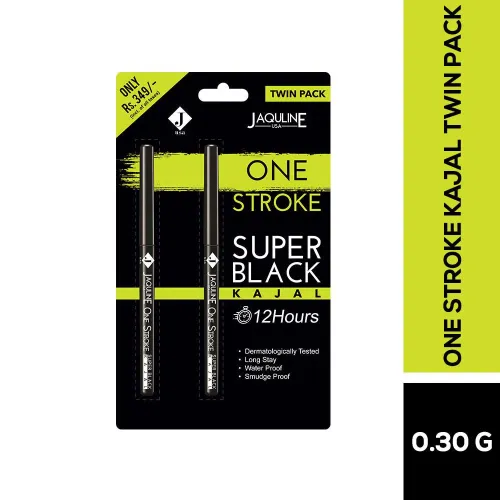 Jaquline USA: OneStroke Super Black Kajal Twin Pack(0.30g+0.30g)