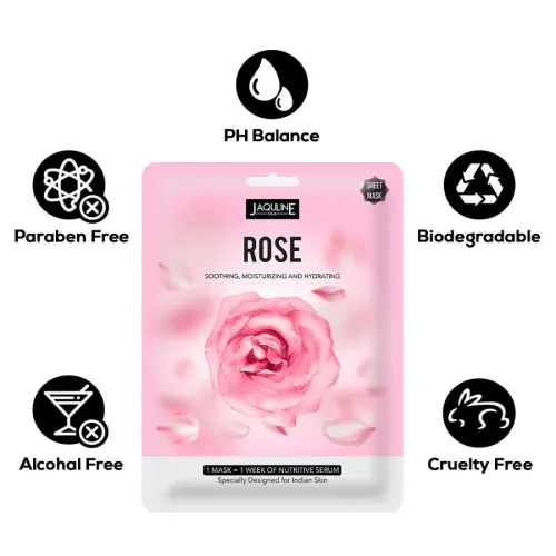 Jaquline USA: Rose Sheet Mask1N
