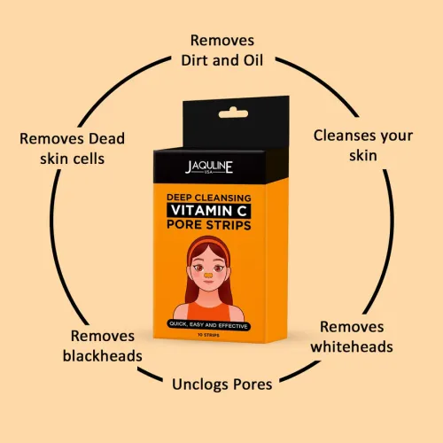Jaquline USA: Vitamin C Nose Pore Strips10 strips