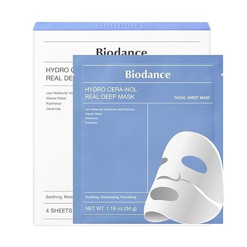 Biodance: Hydro Cera-nol Real Deep Mask 1Box (34g*4ea)