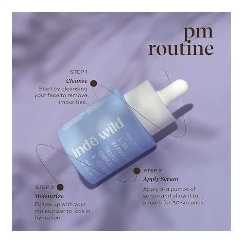 Inde Wild: 1% Bakuchiol + 0.5% Tripeptide Restore PM Serum (30ml)