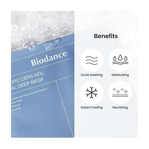 Biodance: Hydro Cera-nol Real Deep Mask 1Box (34g*4ea)