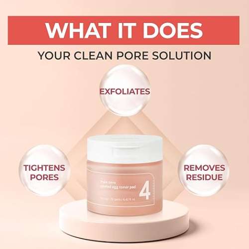 Numbuzin: No.4 Pore Zero Peeled Egg Toner Pad (190ml)