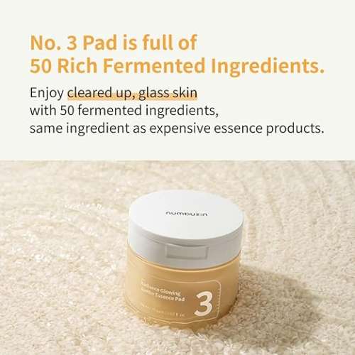 Numbuzin: No.3 Radiance Glowing Jumbo Essence Pad (150ml)