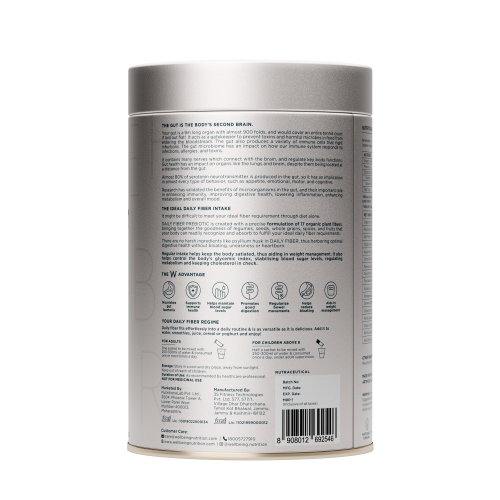Wellbeing Nutrition: Daily Fiber - Pina Colada Flavor - 30 Servings