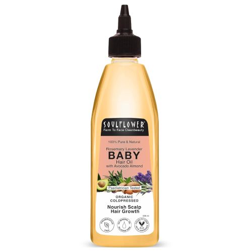 Soulflower: Soulflower Rosemary Lavender Baby Hair Oil 225ml