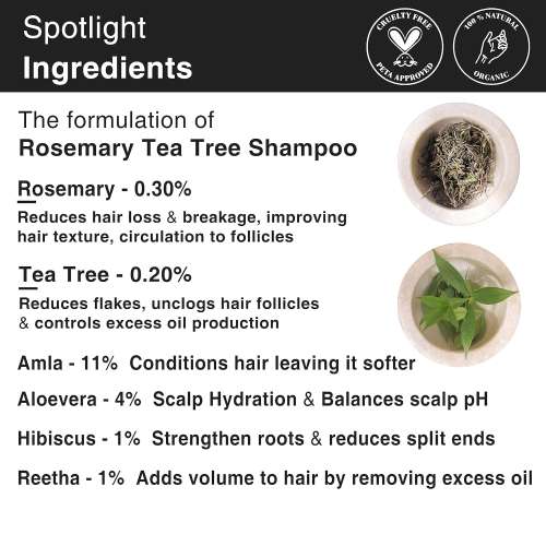 Soulflower: Soulflower Pro Vitamin B5 Rosemary Tea Tree Shampoo 200 ml