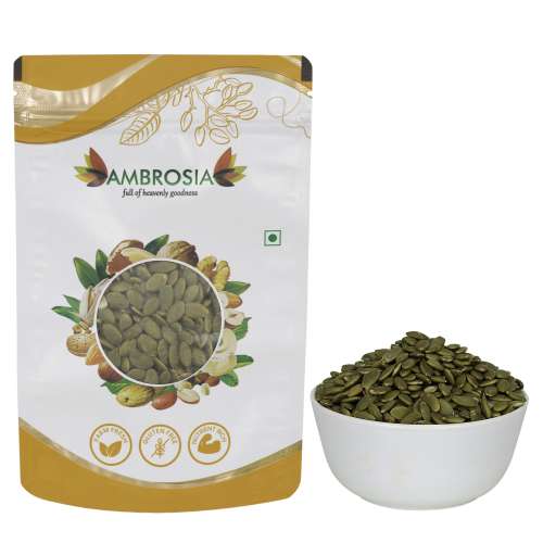 Ambrosia: Ambrosia Roasted Pumpkin Seeds Pouch 250g (Pack of 1) Lightly Salted