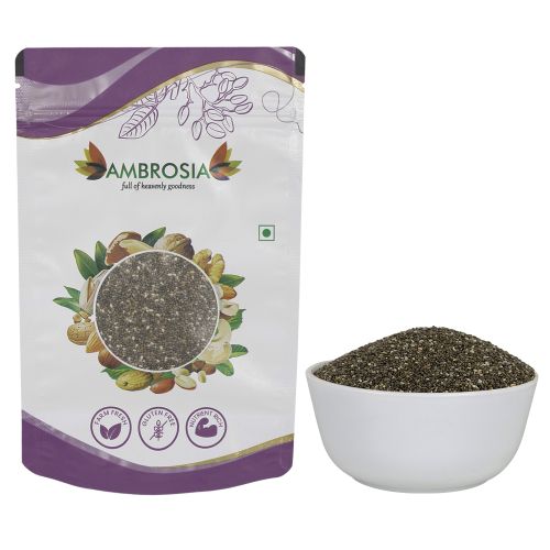Ambrosia: Ambrosia Raw Unroasted Chia Seeds Pouch 250g | Chia Seed for Weight Loss Omega 3| Fibre