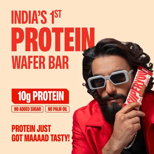 SuperYou: Assorted Protein Wafer Bars (Pack of 10)|10g Protein, 3g Fiber, No Added Sugar 400g