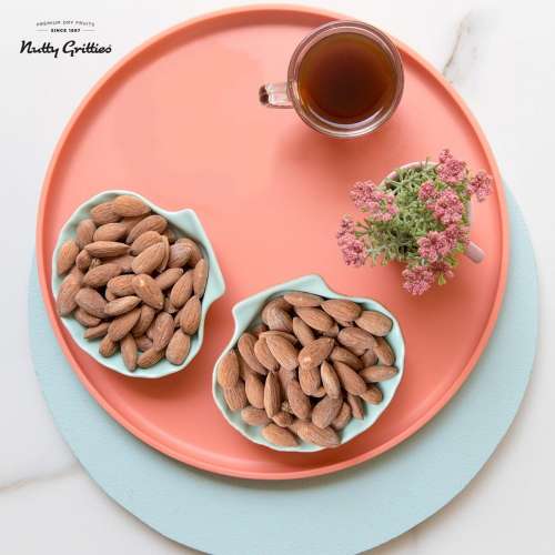 Nutty Gritties: California Roasted Almonds, Lightly Salted and Dry Roasted - 400g (2 Pack of 200g each)