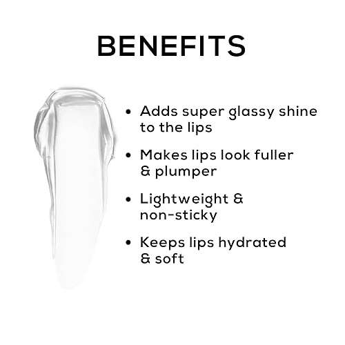 Renee Cosmetics: Hot Lips Clear Lip Gloss 4.5ml, High-Glossy Shine Enriched with Vitamin E , Lightweight, Non Sticky Hydrating Formula