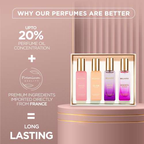 BELLAVITA: Women Perfume Gift Set 4x20ml Fragrance Eau De Parfum Perfume - 80 ml