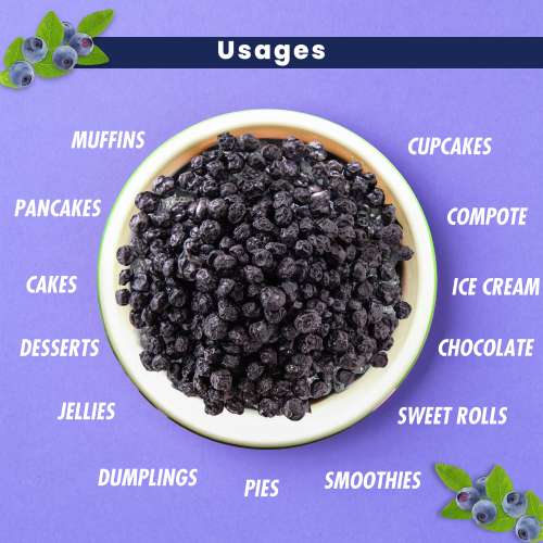Fabeato: Premium Dried Whole Blueberries 250g - Naturally Sweet & Juicy -Rich in Antioxidants & Fiber - Dried Berries  - Vitamin Rich Berries.