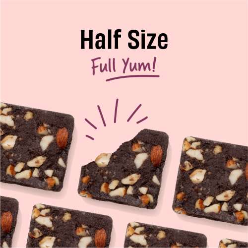 The Whole Truth: Mini Protein Bars - Double Cocoa- Pack of 8 - 8 x 27g - No Added Sugar - All Natural