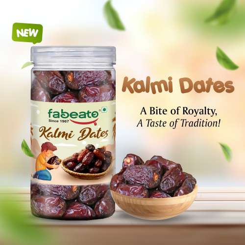 Fabeato: Premium Kalmi Dates/Khajoor 400g  Rich Source of Potassium & IronNaturally SweetNo Added Sugar.
