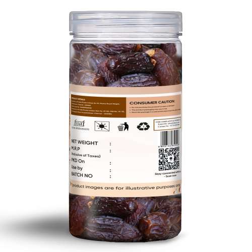 Fabeato: Jumbo Medjoul (Medjool)  Dates 400g 100% Natural, No Additives, Khajur, Khajoor, Dry Dates.