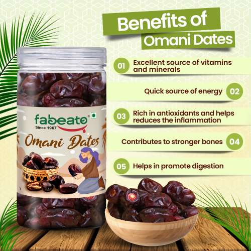 Fabeato: Omani Dates 400g  Khajur Dry Fruits Premium Khajoor