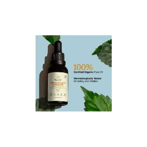 Juicy Chemistry: Facial Oil 30ml - Helichrysum & Rosehip Blend, 100% Pure & Vegan, Natural Moisturizer for Pigmentation, Dull Skin, and Lymphatic Drainage, Pre-Makeup Oil, Gua Sha Face Massage Oil Juicy Chemistry: Facial Oil 30ml - Helichrysum & Rosehip Blend, 100% Pure & Vegan, Natural Moisturizer for Pigmentation, Dull Skin, and Lymphatic Drainage, Pre-Makeup Oil, Gua Sha Face Massage Oil