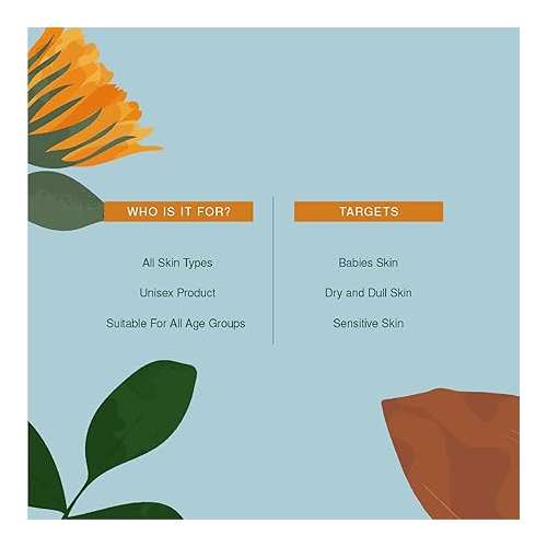 Juicy Chemistry: Almond, Calendula & Vitamin E Baby Massage Oil,100ml, Certified Organic Baby Body Oil for Scalp and Body Massage Suitable for New Born Baby & Sensitive Skin
