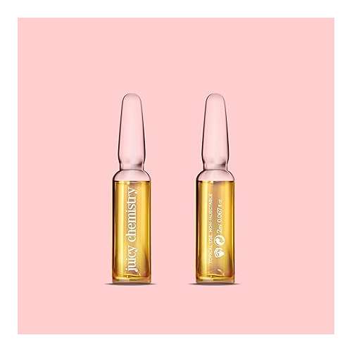 Juicy Chemistry: Prebiotic Ferment Barrier Repair Face Serum, 7 x 2 ml | Natural 7-day Ampoule Kit for a Healthy Skin Barrier & Brighter Skin | Ecocert Certified Natural for Men & Women | Cruelty-free & 100% Vegan