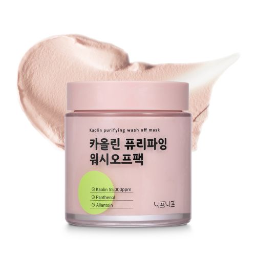 neaf neaf: Kaolin Purifying Wash Off Face Mask | Deep Cleansing | Exfoliation | Face Cleanser | Smooth & Clear Skin | 110gm