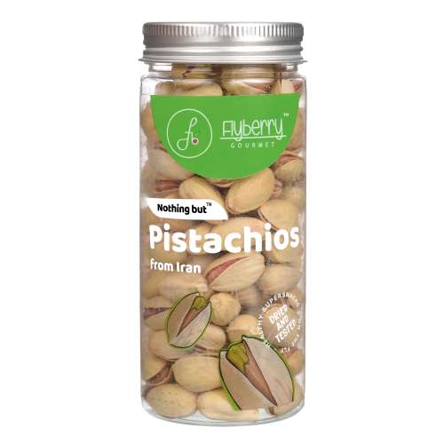 Flyberry Gourmet: Premium Iranian Pistachios, 300g (Pack of 2. 150g Each) | Rich in Protein and Dietary Fibre