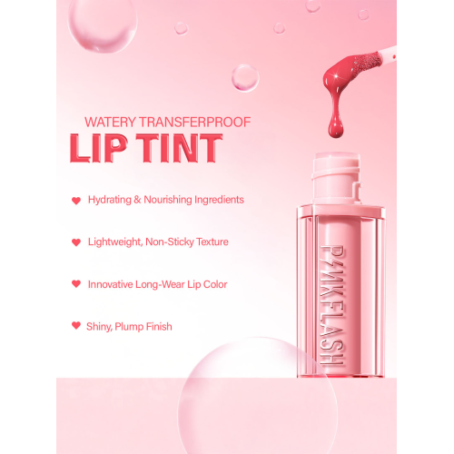 Pinkflash: Watery Transferproof Lip Cream-PK02 Coral Bubble