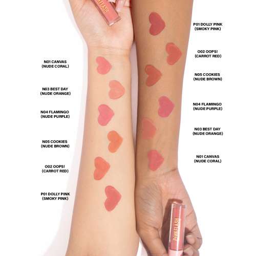 Pinkflash: L01 Melting Matte Lipcream-N01# Canvas