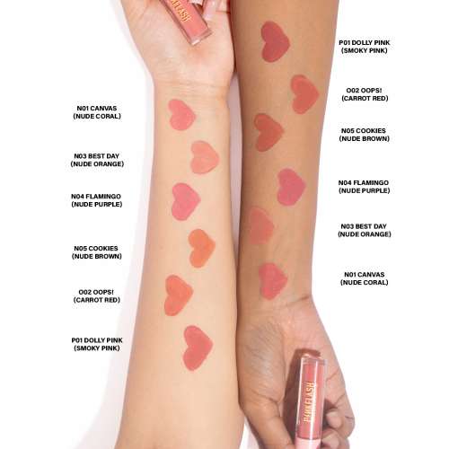 Pinkflash: L01 Melting Matte Lipcream-N05# Cookies
