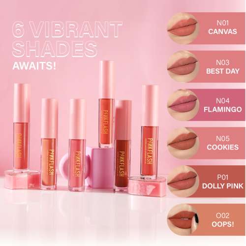 Pinkflash: L01 Melting Matte Lipcream-N04# Flamingos
