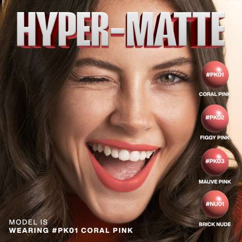 Focallure: Lasting Matte Lipstick-PK01 Coral Pink